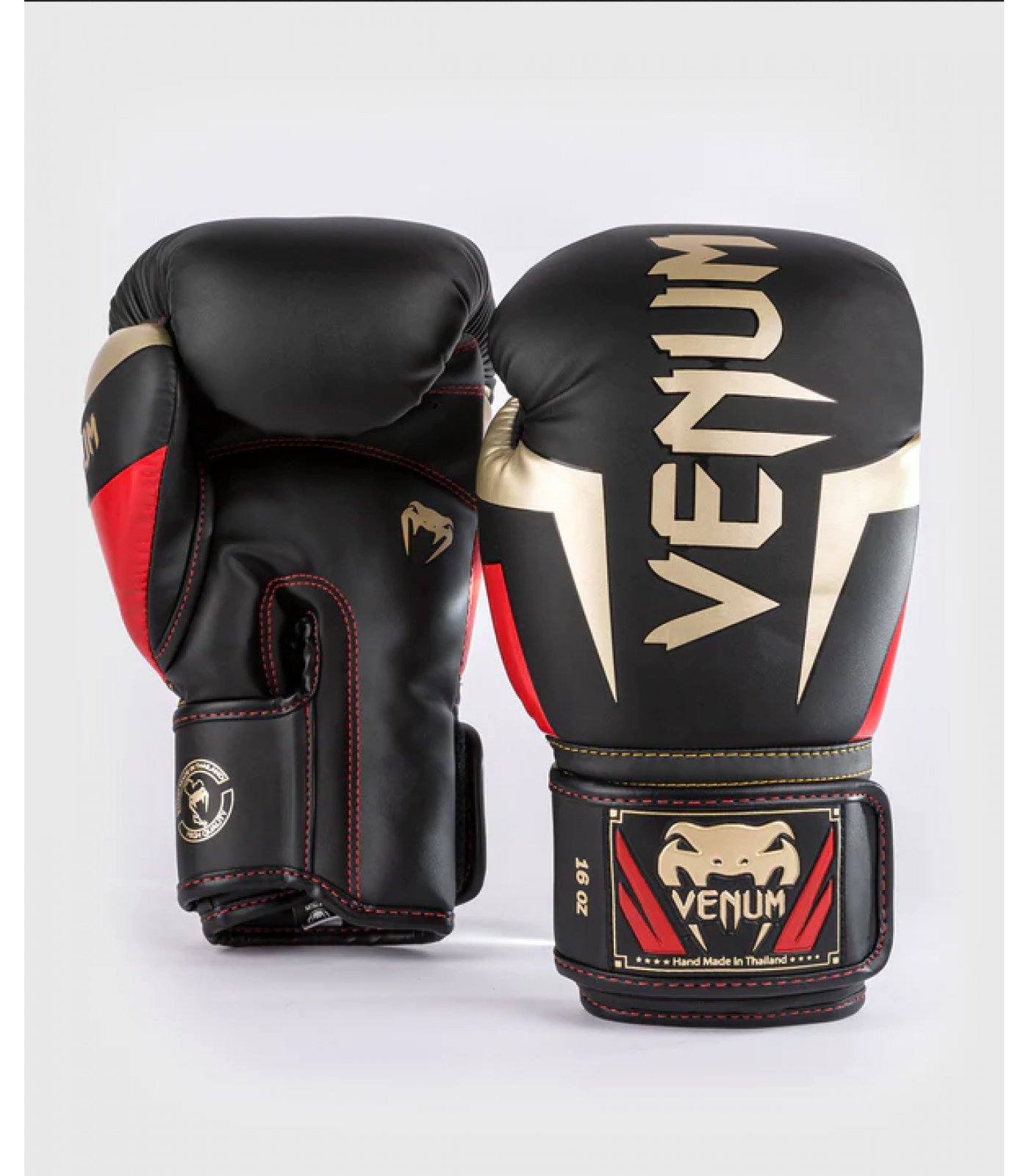 Боксови Ръкавици - Venum Elite Boxing Gloves - Black/Gold/Red​